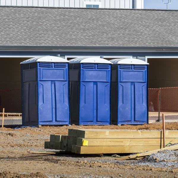 Heavy-duty construction site porta potty in Winston-Salem, North Carolina