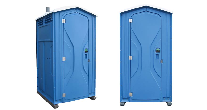 Long-term porta potty units on site in Winston-Salem, North Carolina